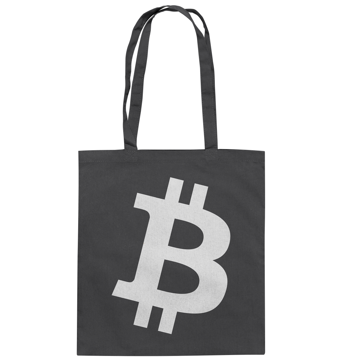 Bitcoin "simple B white" - Baumwolltasche
