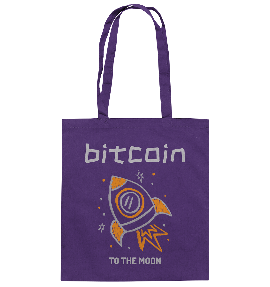 Bitcoin to the moon - Baumwolltasche