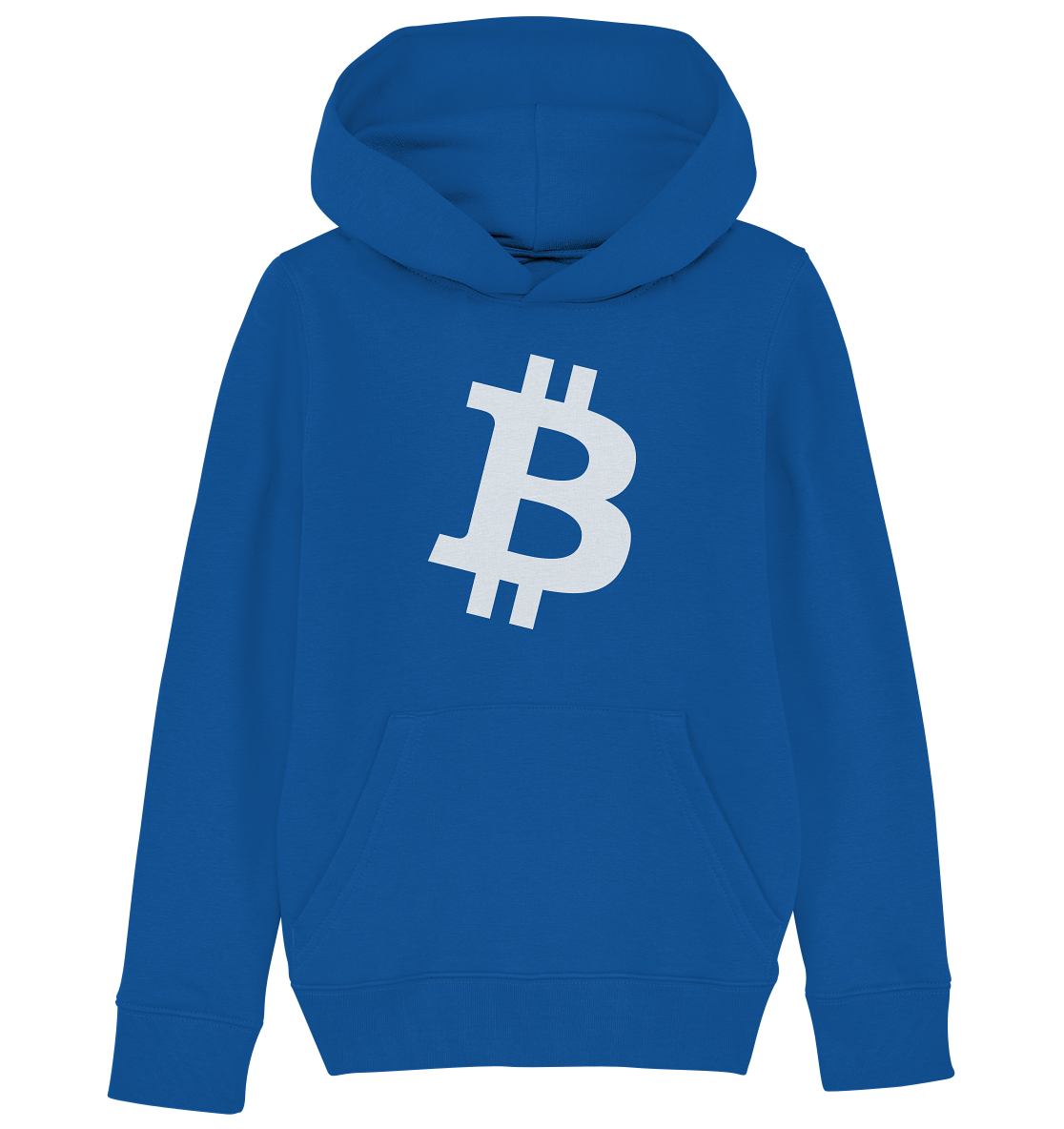 Bitcoin "simple B white" - Kids Organic Hoodie