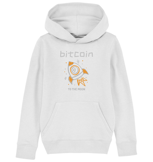 Bitcoin to the moon - Kids Organic Hoodie