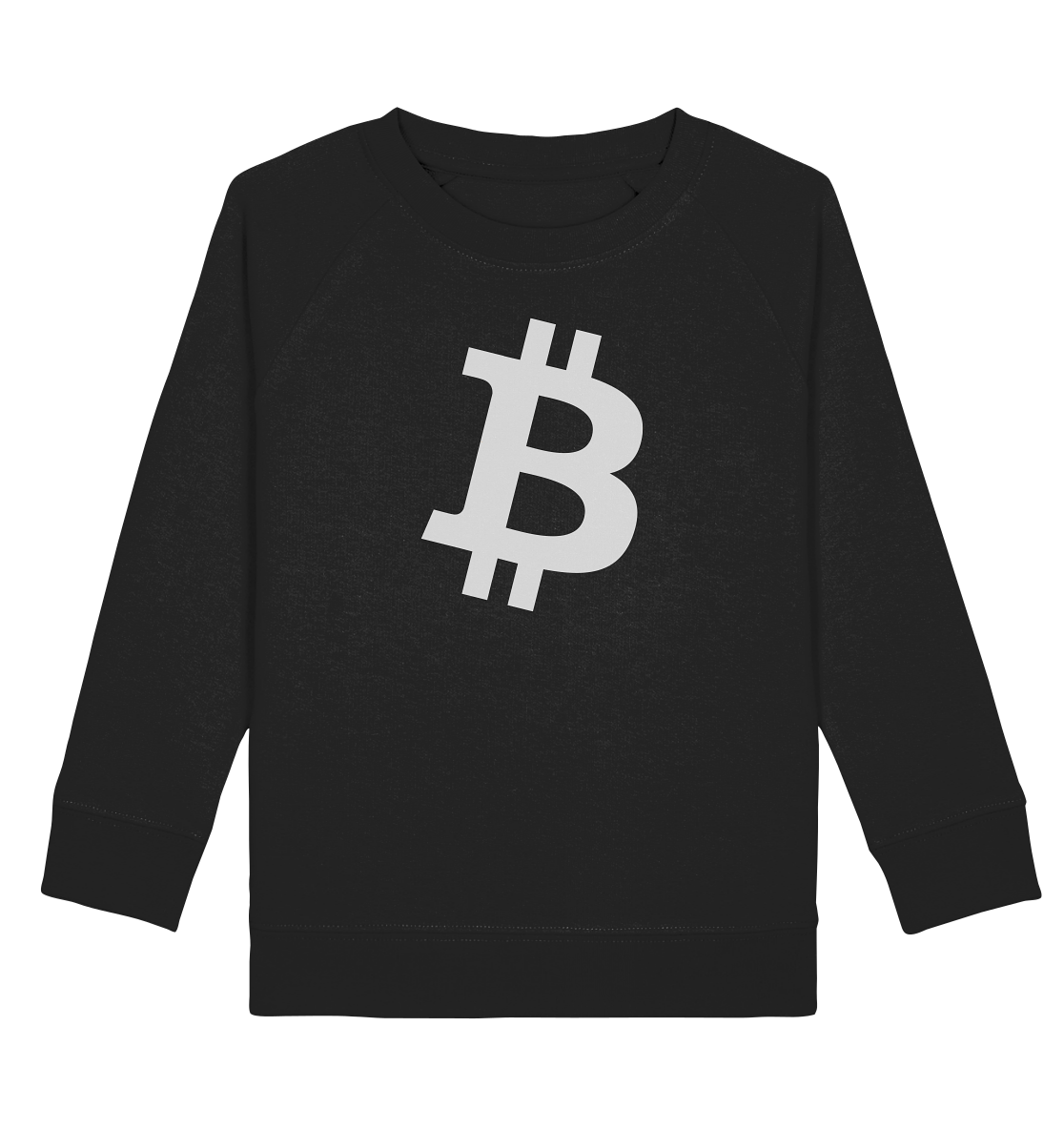 Bitcoin "simple B white" - Kids Organic Sweatshirt