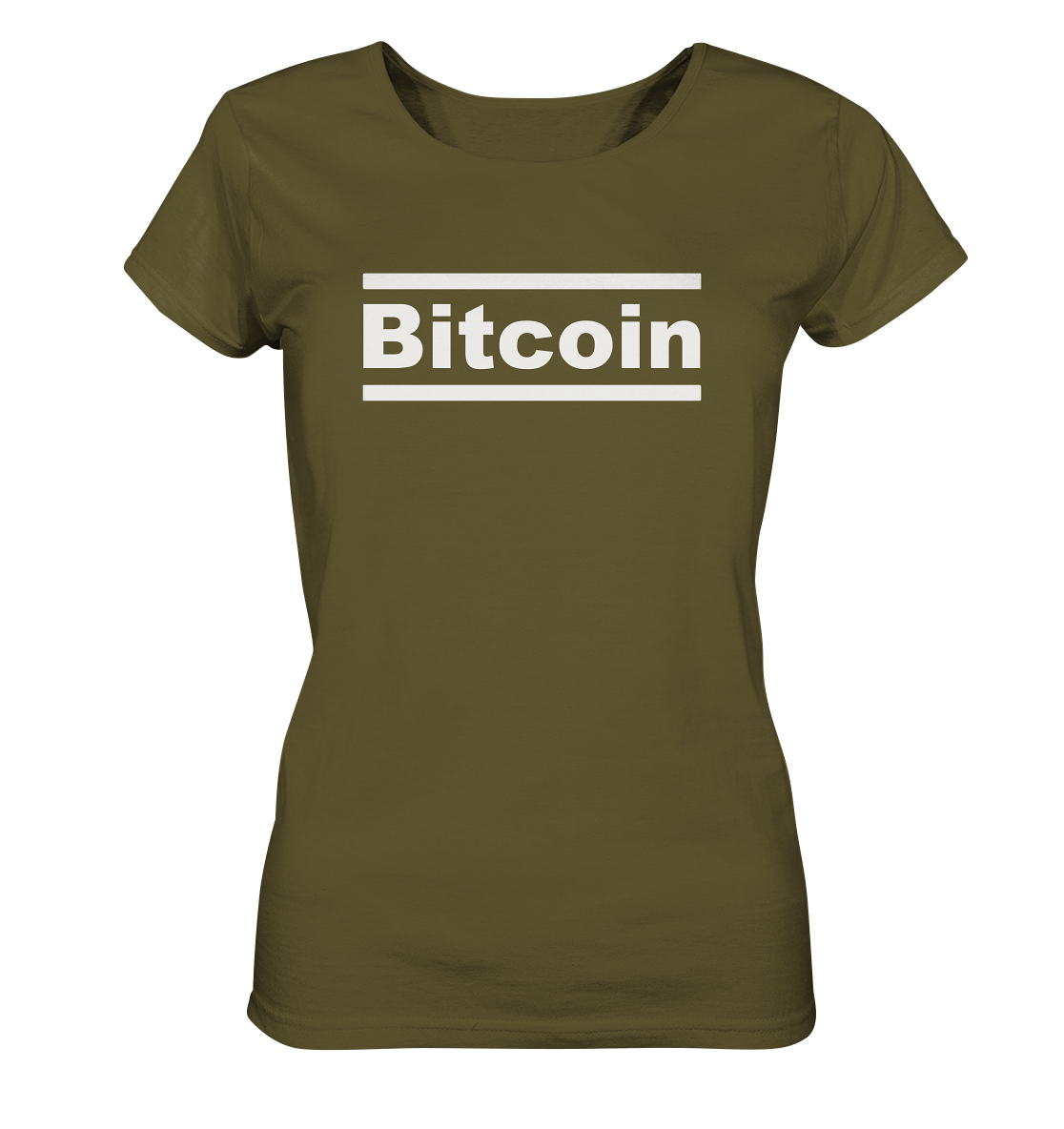 Bitcoin T-Shirt "Typo Lines" - Ladies Organic Shirt