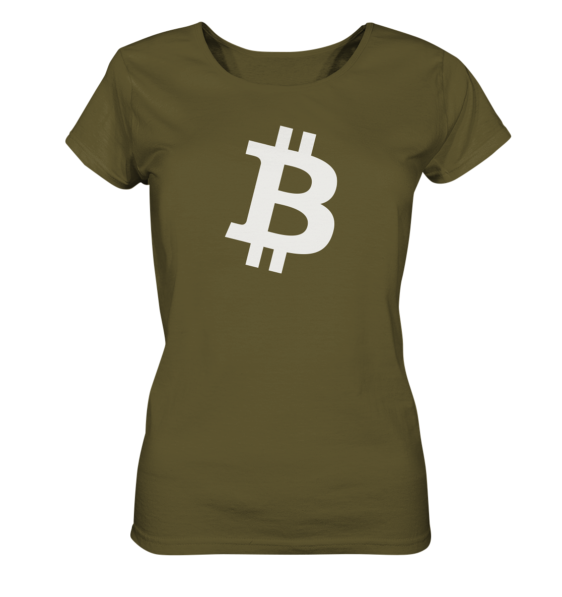 Bitcoin "simple B white" - Ladies Organic Shirt