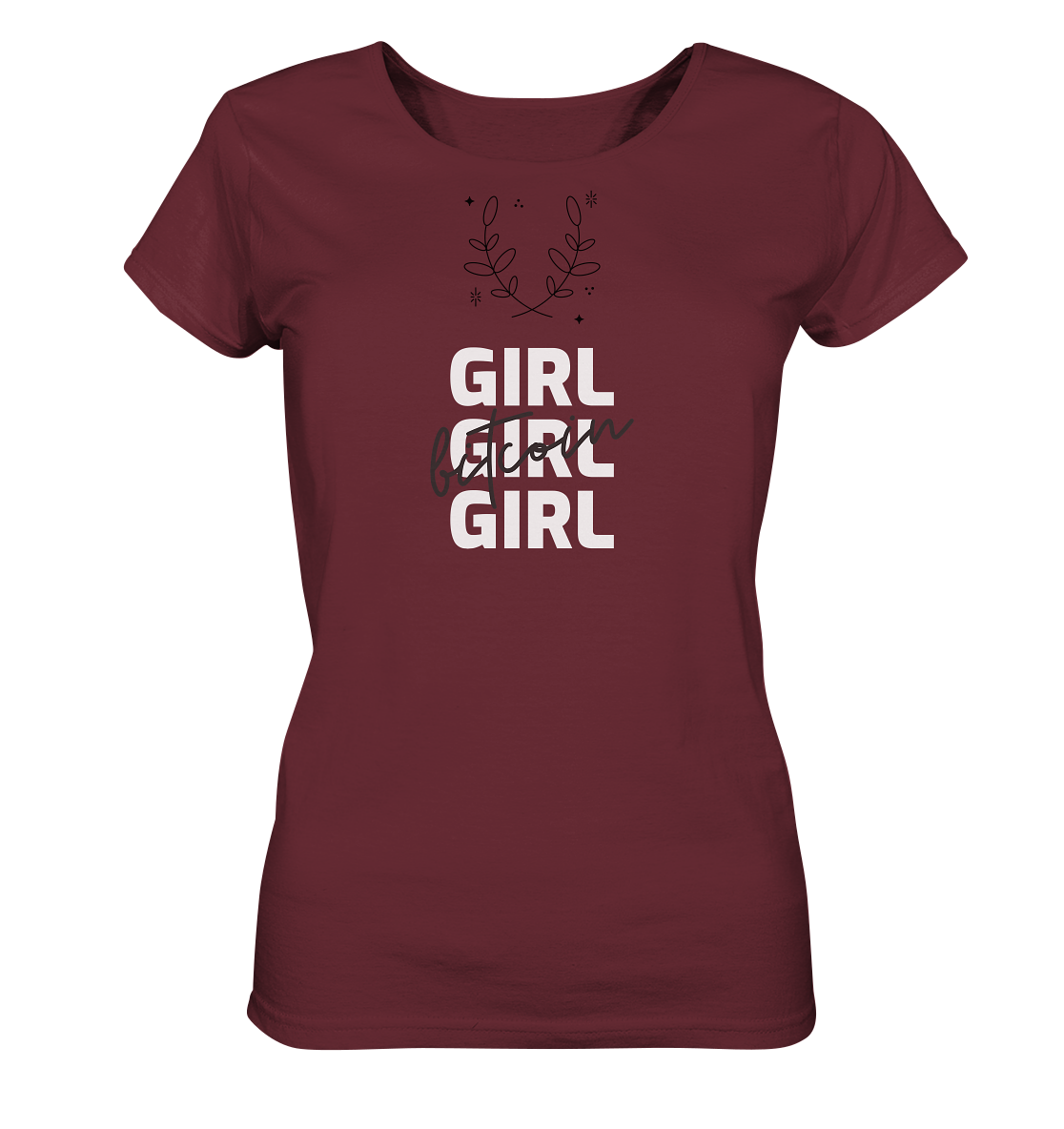Bitcoin Girl Girl Girl  - Ladies Organic Shirt
