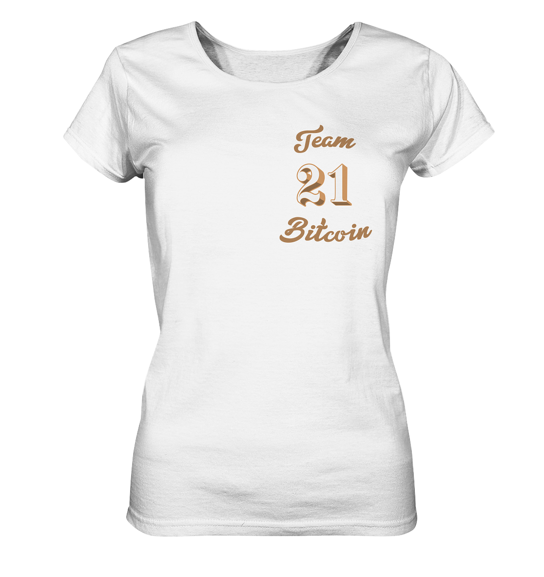Bitcoin Frauen T-Shirt "Team Bitcoin 21" - Frauen Organic Shirt