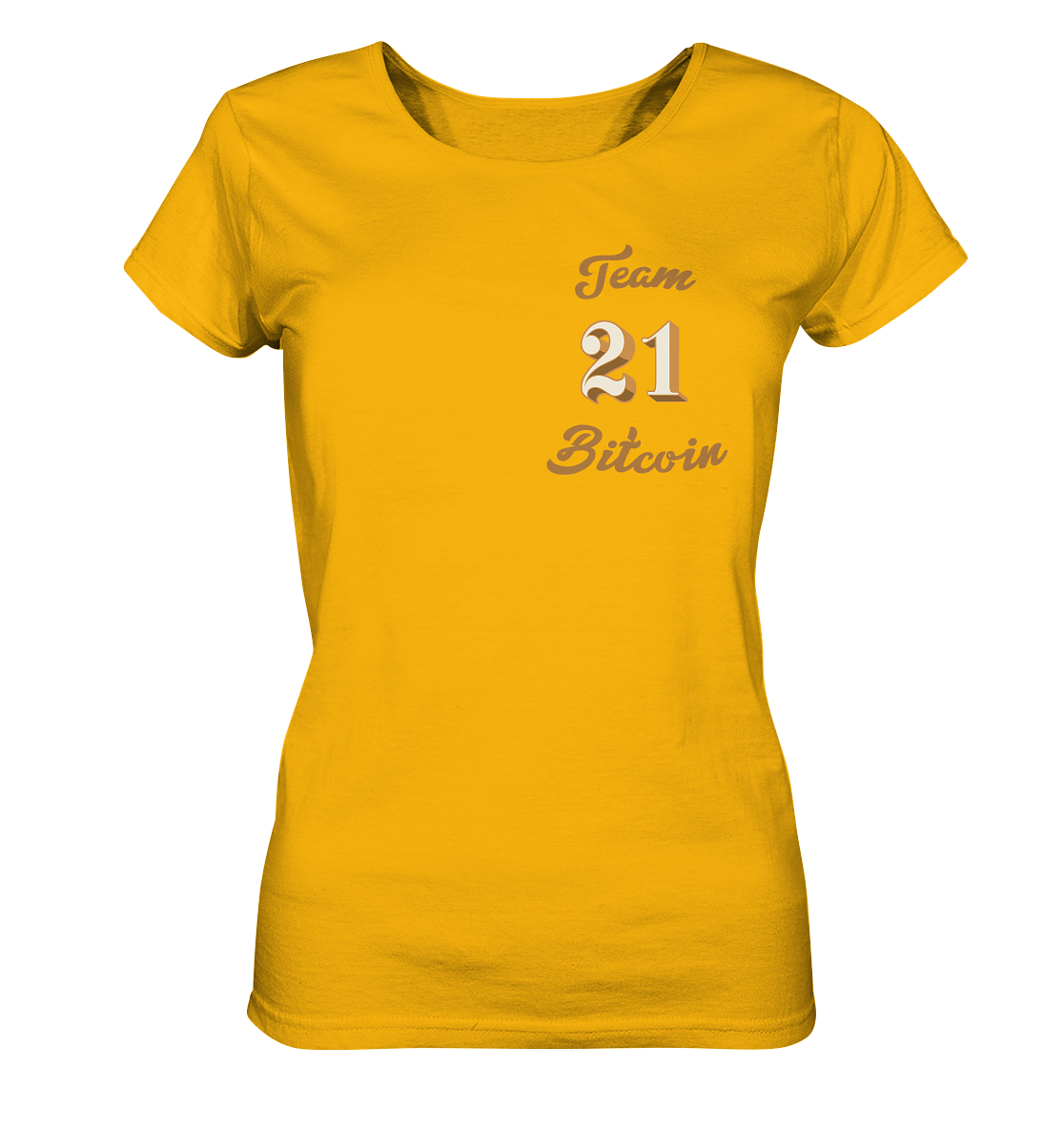 Bitcoin Frauen T-Shirt "Team Bitcoin 21" - Frauen Organic Shirt