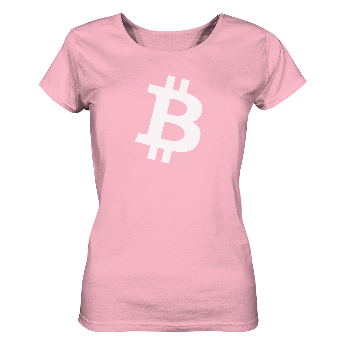 Bitcoin "simple B white" - Ladies Organic Shirt