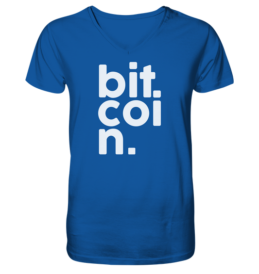 Bitcoin "bit coi n"  - Mens Organic V-Neck Shirt