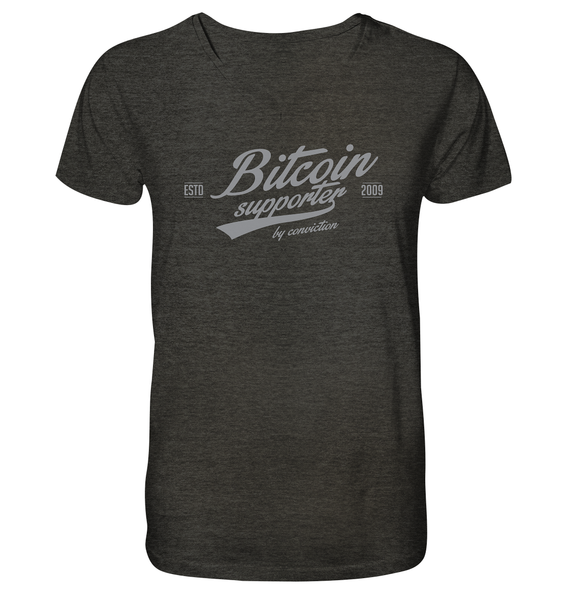 Bitcoin "supporter"  - Mens Organic V-Neck Shirt