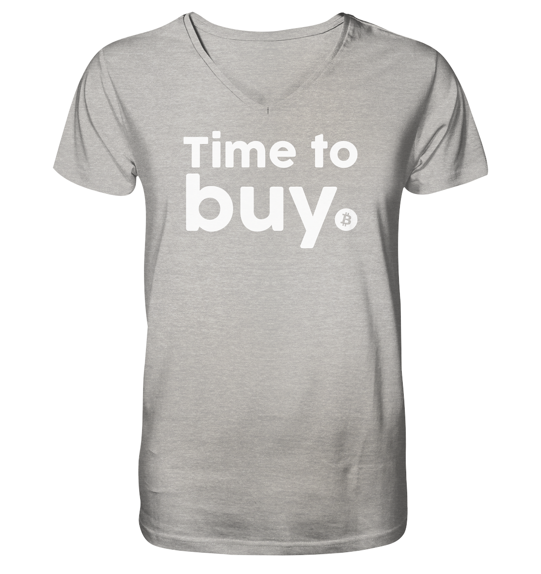 Bitcoin - Time to buy - Mens Organic V-Neck Shirt