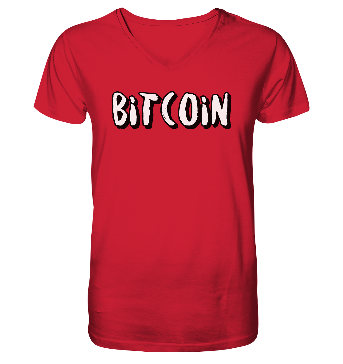 Bitcoin "typo 1"  - Mens Organic V-Neck Shirt