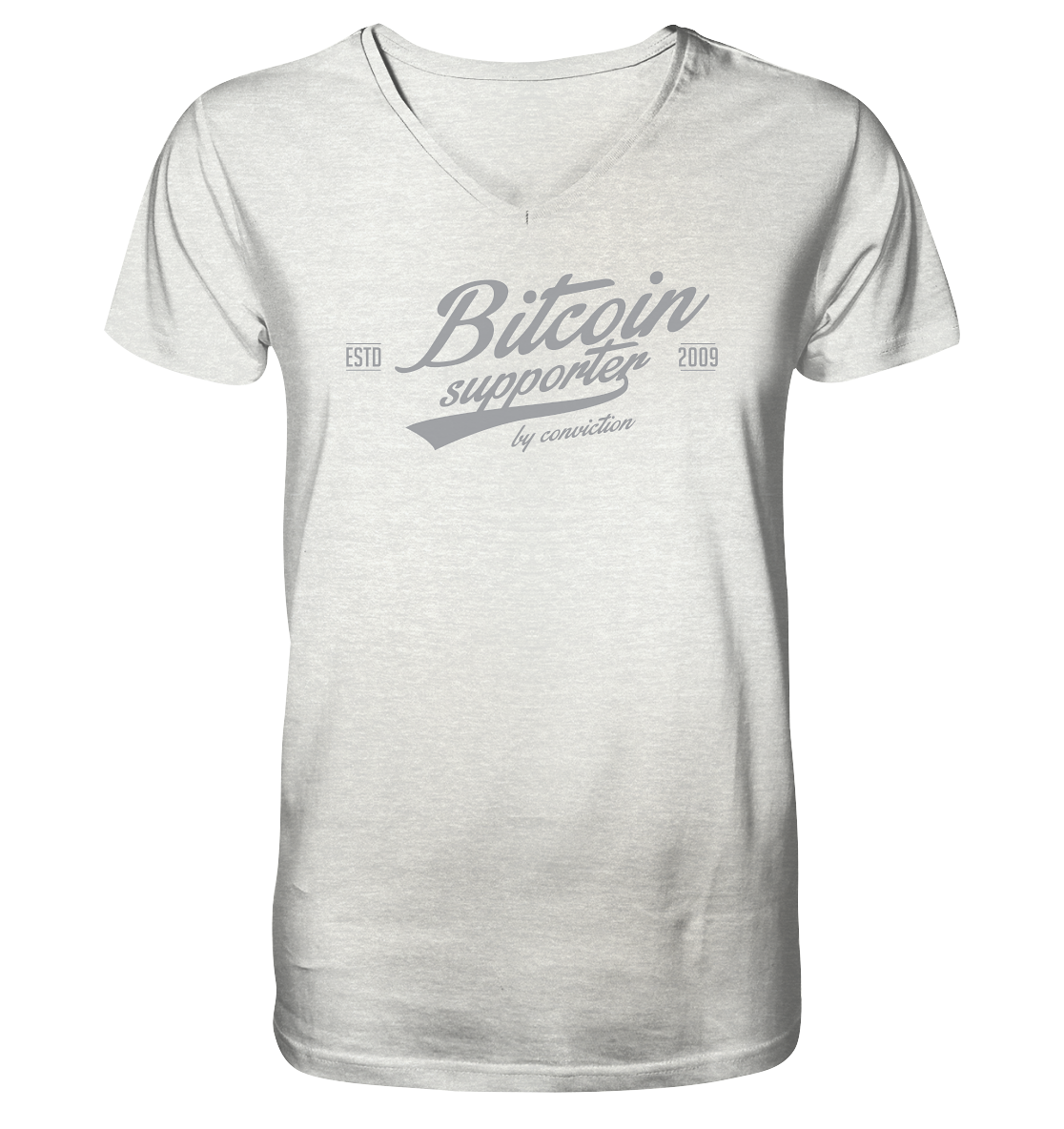 Bitcoin "supporter"  - Mens Organic V-Neck Shirt