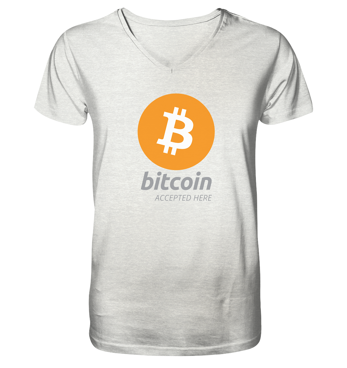 Bitcoin accepted here - Mens Organic V-Neck Shirt