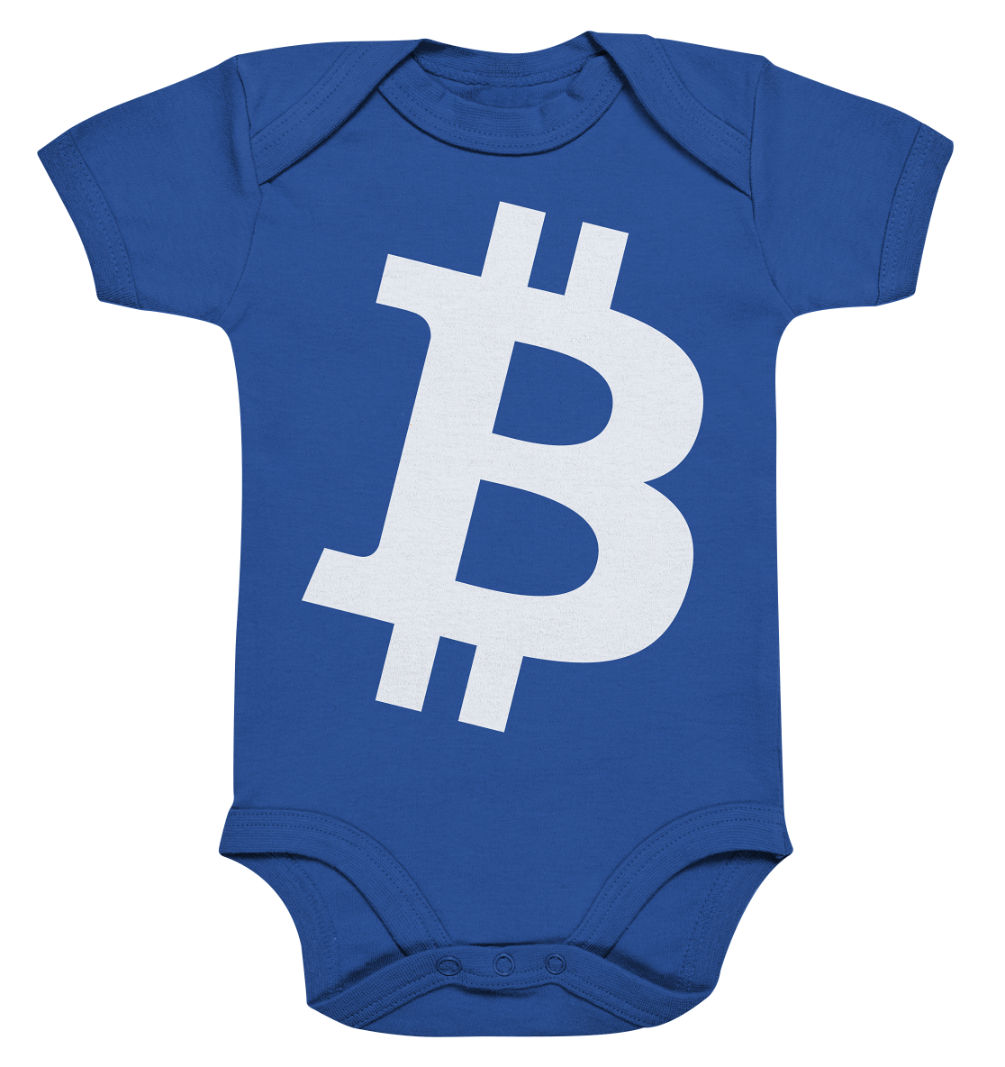 Bitcoin "simple B white" - Organic Baby Bodysuite