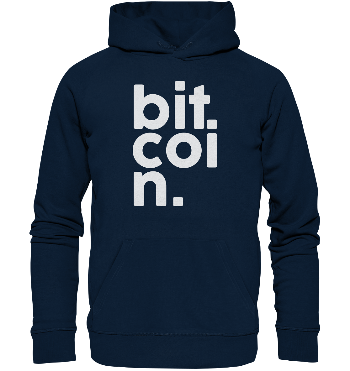 Bitcoin "bit coi n"  - Organic Hoodie