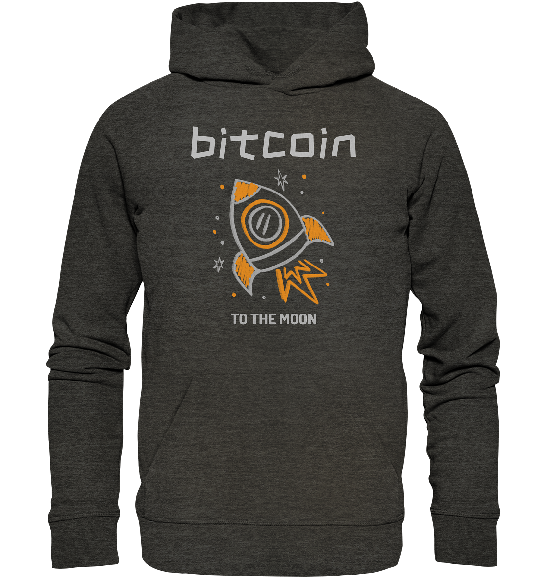 Bitcoin to the moon - Organic Hoodie