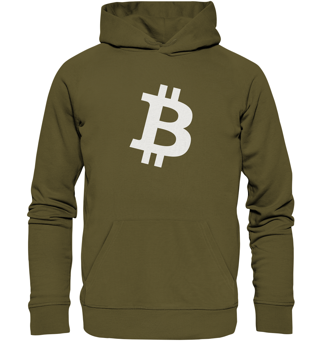 Bitcoin "simple B white" - Organic Hoodie