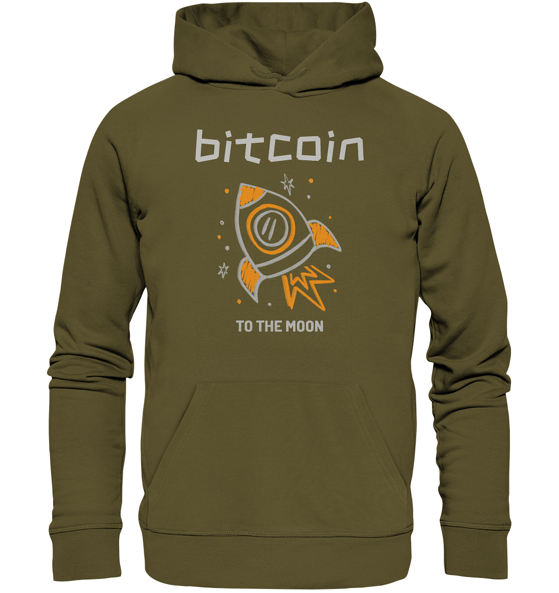 Bitcoin to the moon - Organic Hoodie