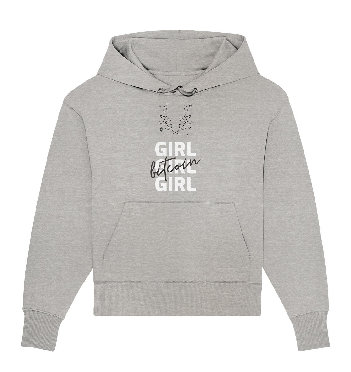 Bitcoin Girl Girl Girl  - Organic Oversize Hoodie