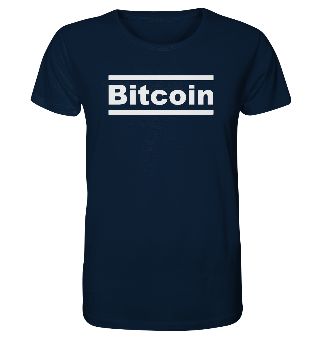 Bitcoin T-Shirt Typo Lines - Organic Shirt