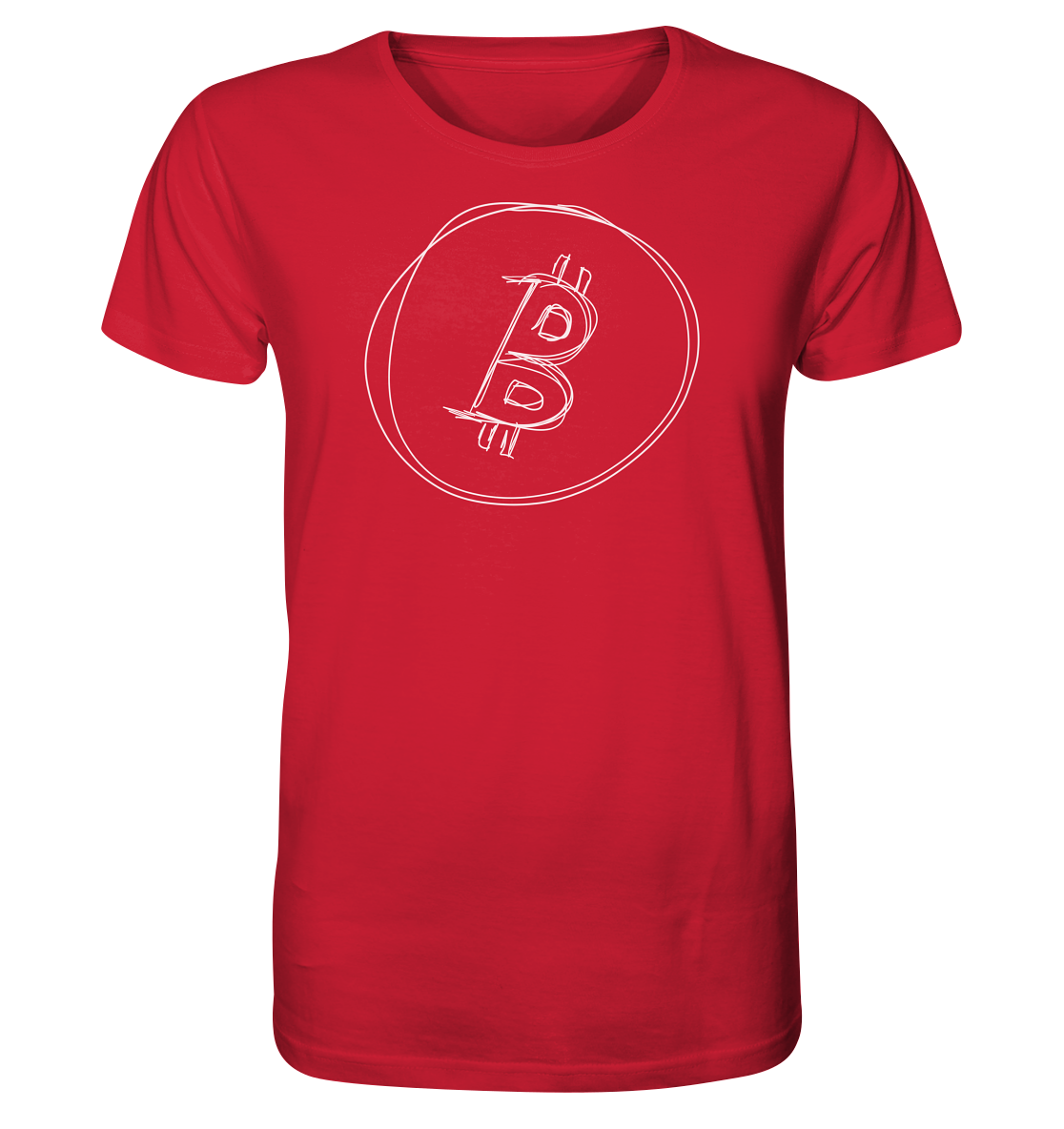 Bitcoin Logo signed - Organic Shirt