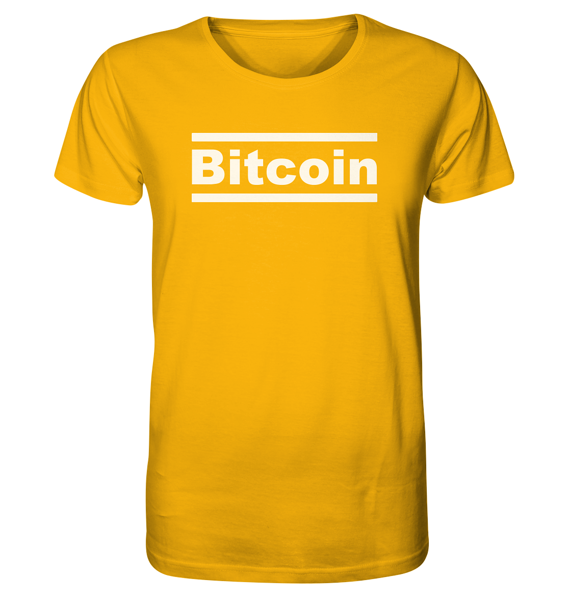 Bitcoin T-Shirt Typo Lines - Organic Shirt