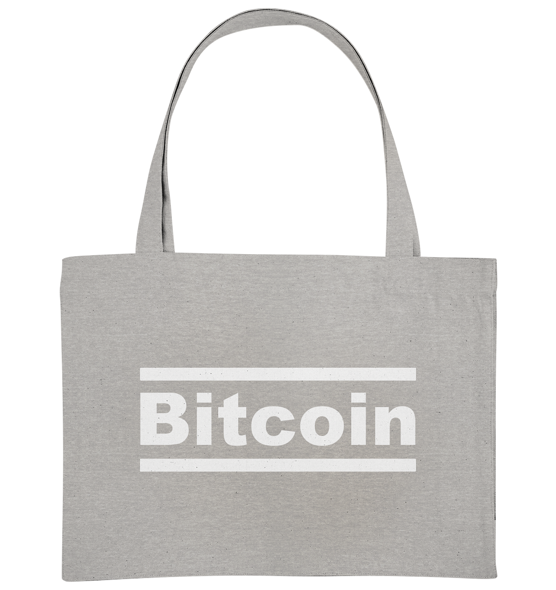 Bitcoin Tasche "Typo Lines" - Organic Shopping-Bag Tragetasche Baumwolltasche