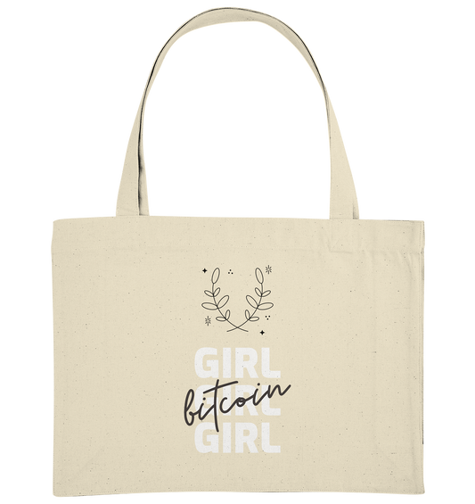 Bitcoin Girl Girl Girl  - Organic Shopping-Bag