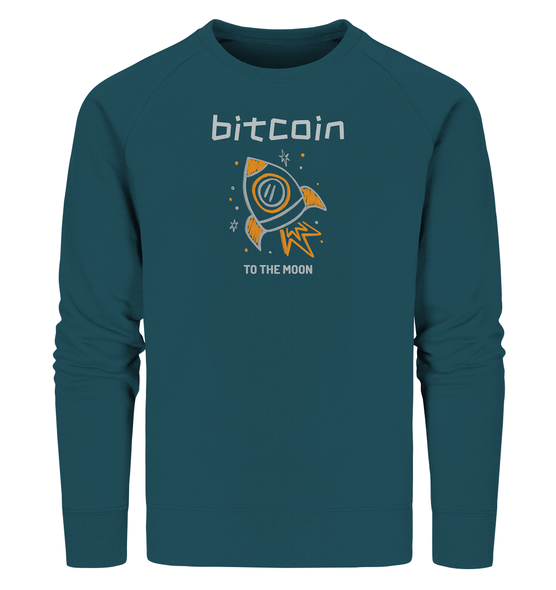 Bitcoin to the moon - Organic Sweatshirt