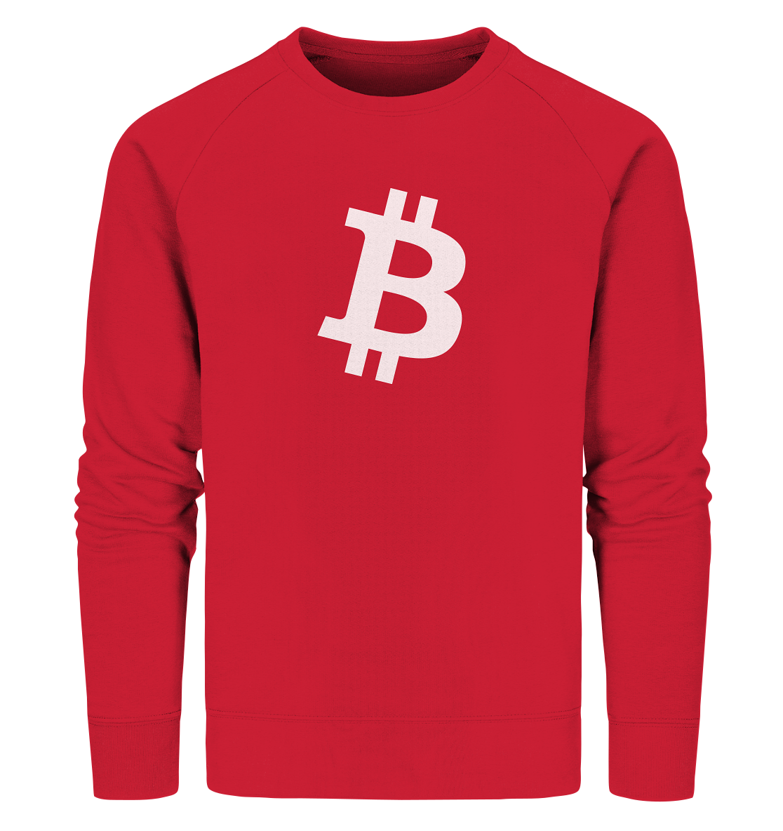 Bitcoin "simple B white" - Organic Sweatshirt