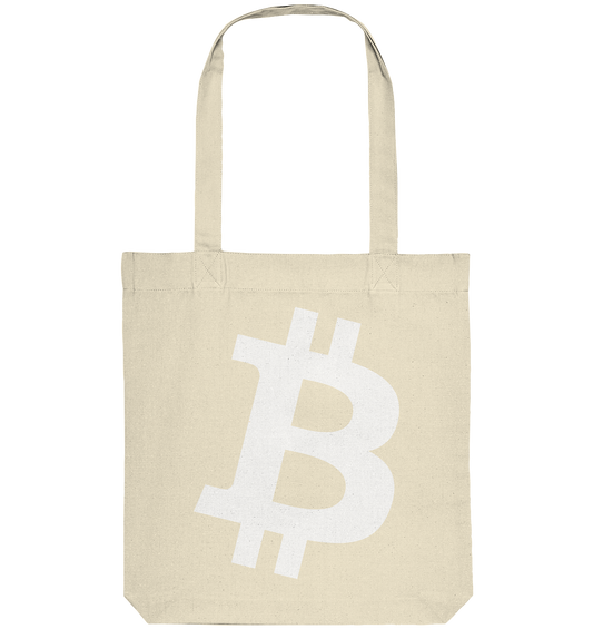 Bitcoin "simple B white" - Organic Tote-Bag