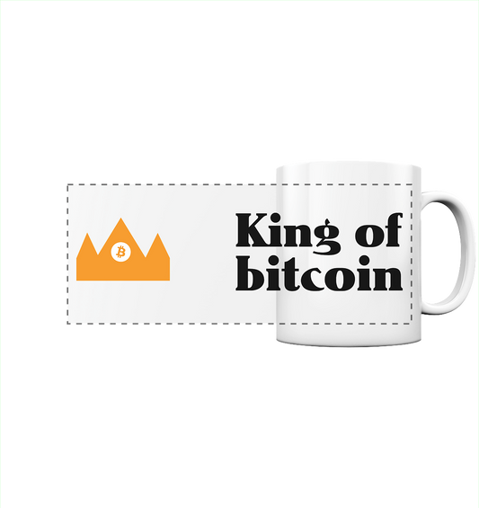 Bitcoin Tasse - King of bitcoin - Panorama Tasse