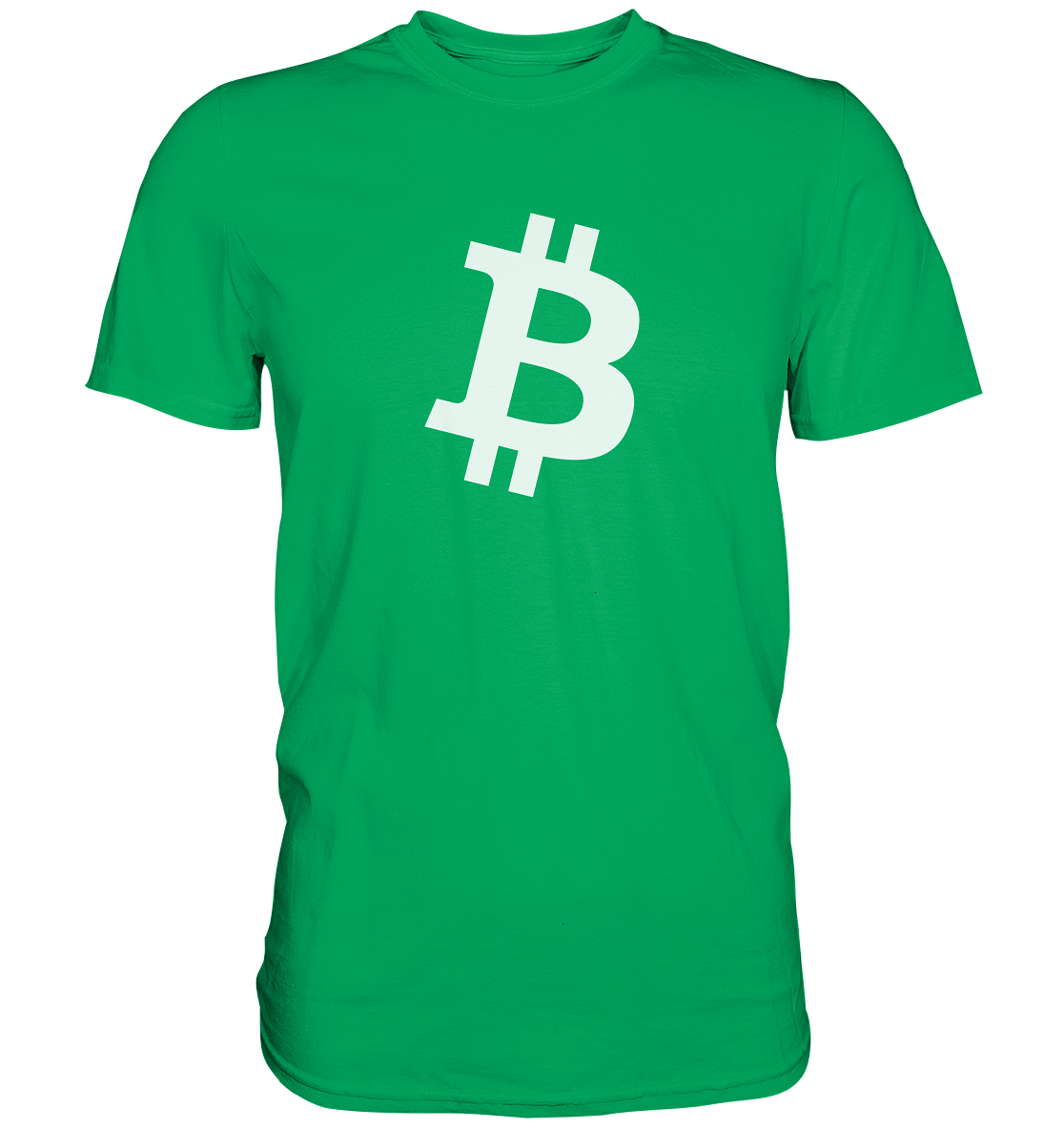 Bitcoin "simple B white" - Premium Shirt