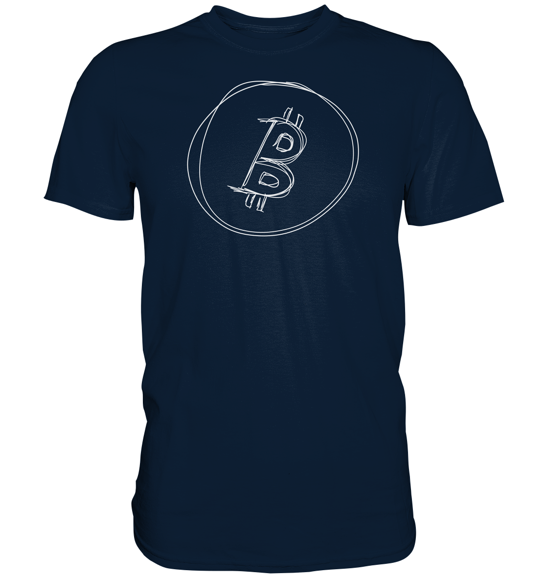 Bitcoin Logo signed - Premium Shirt