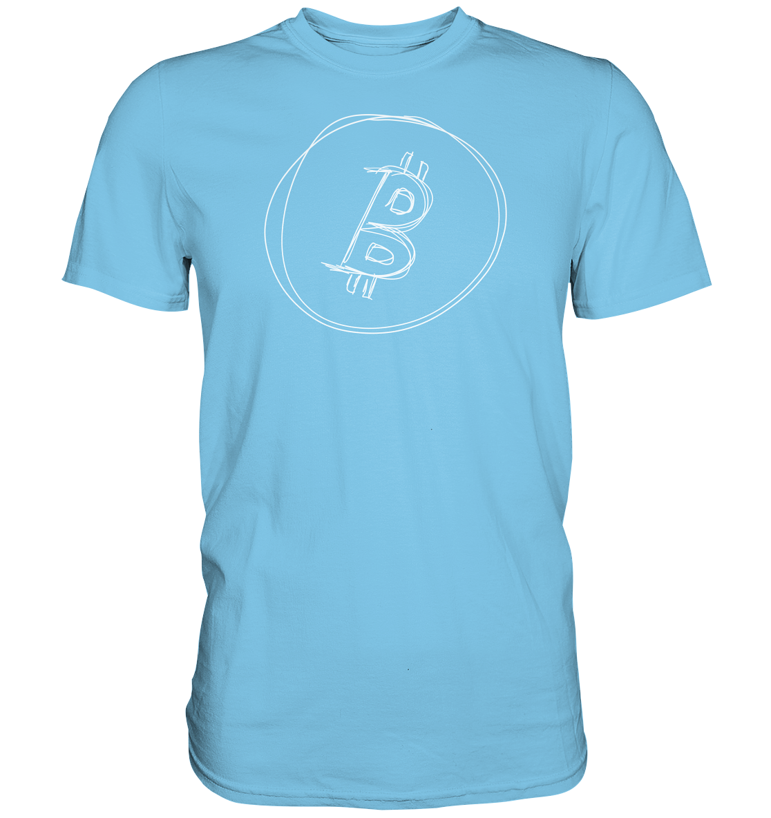 Bitcoin Logo signed - Premium Shirt